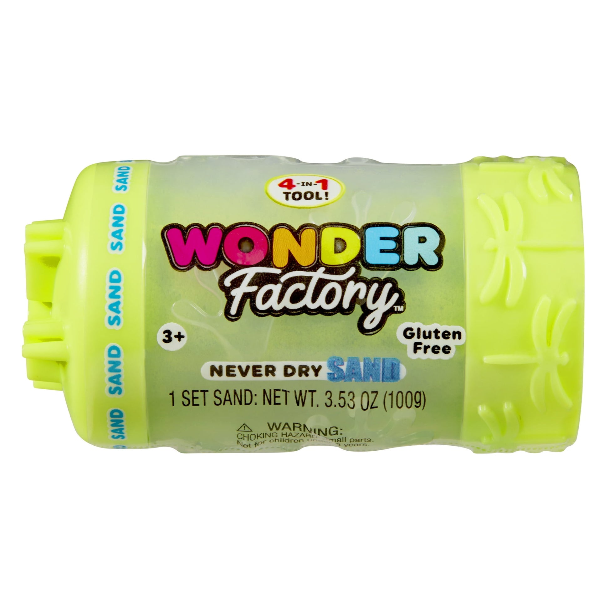 وندر فاكتوري رمل سحري اخضر ليموني تشكيل الرمل Wonder Factory