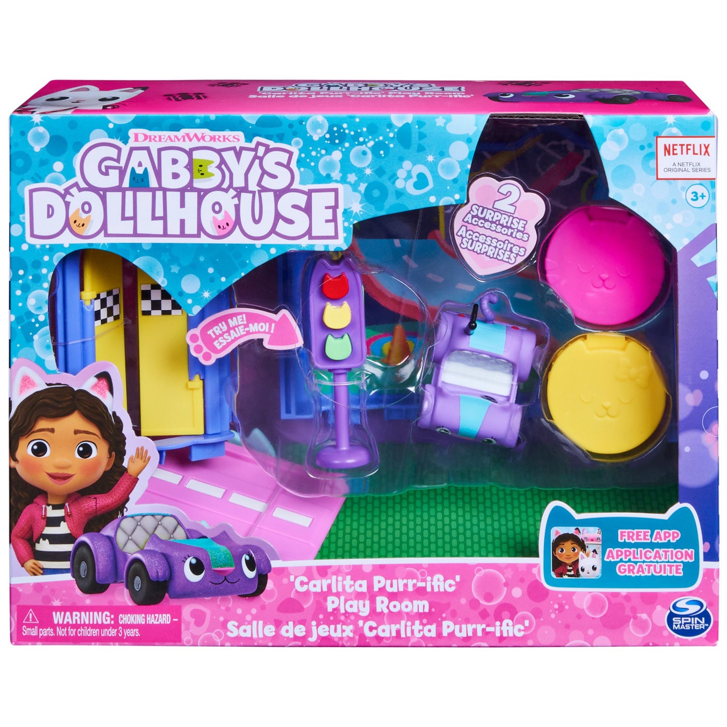 غابي دول هاوس غرفة السيارة كارليتا اكسسوارت الدمى Gabby Dollhouse