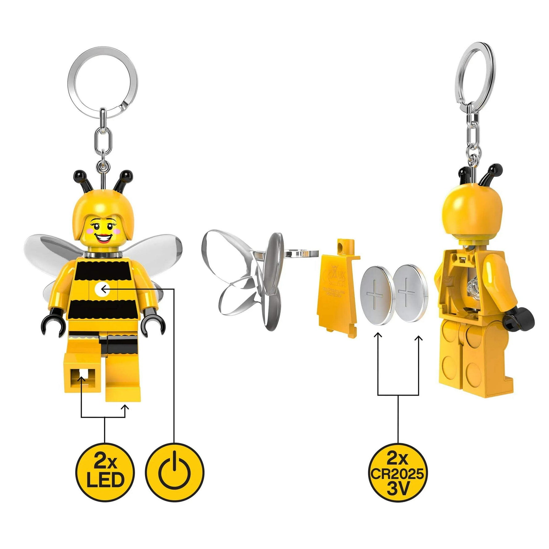 ليجو اي كيو سلسلة مفاتيح فتاة النحلة مكعبات التركيب LEGO