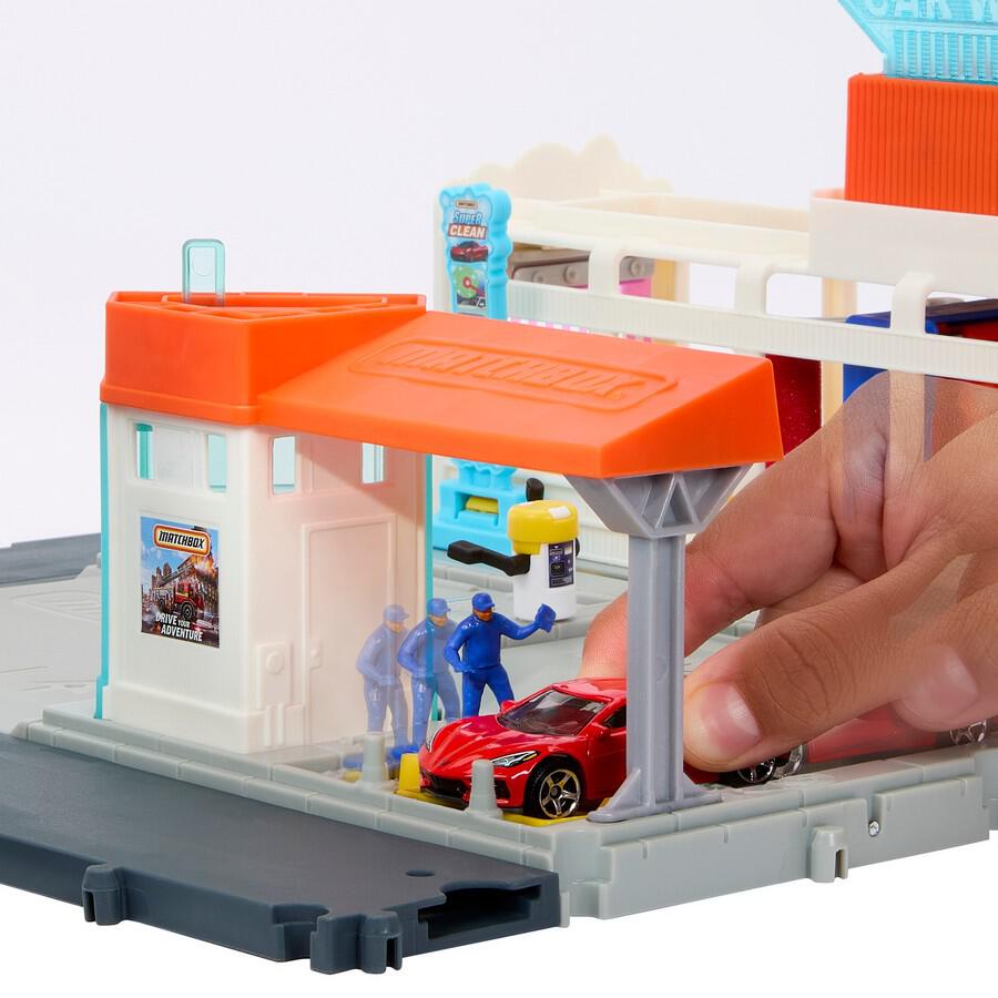 ماتش بوكس مغسلة سيارات مركبات مع مسار Matchbox
