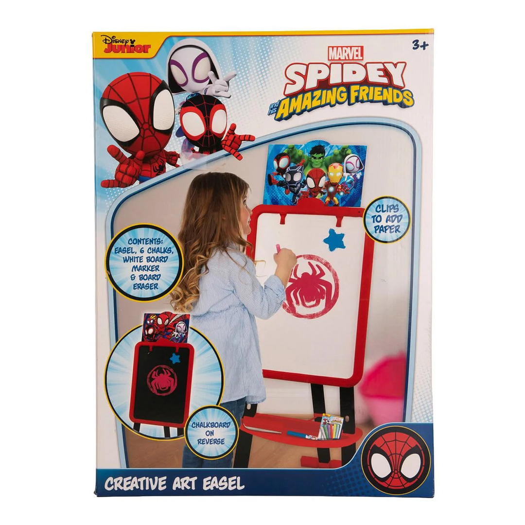 مارفل سبايدي سبورة رسم مزدوجة بحامل أرضي سبورة Spider-Man