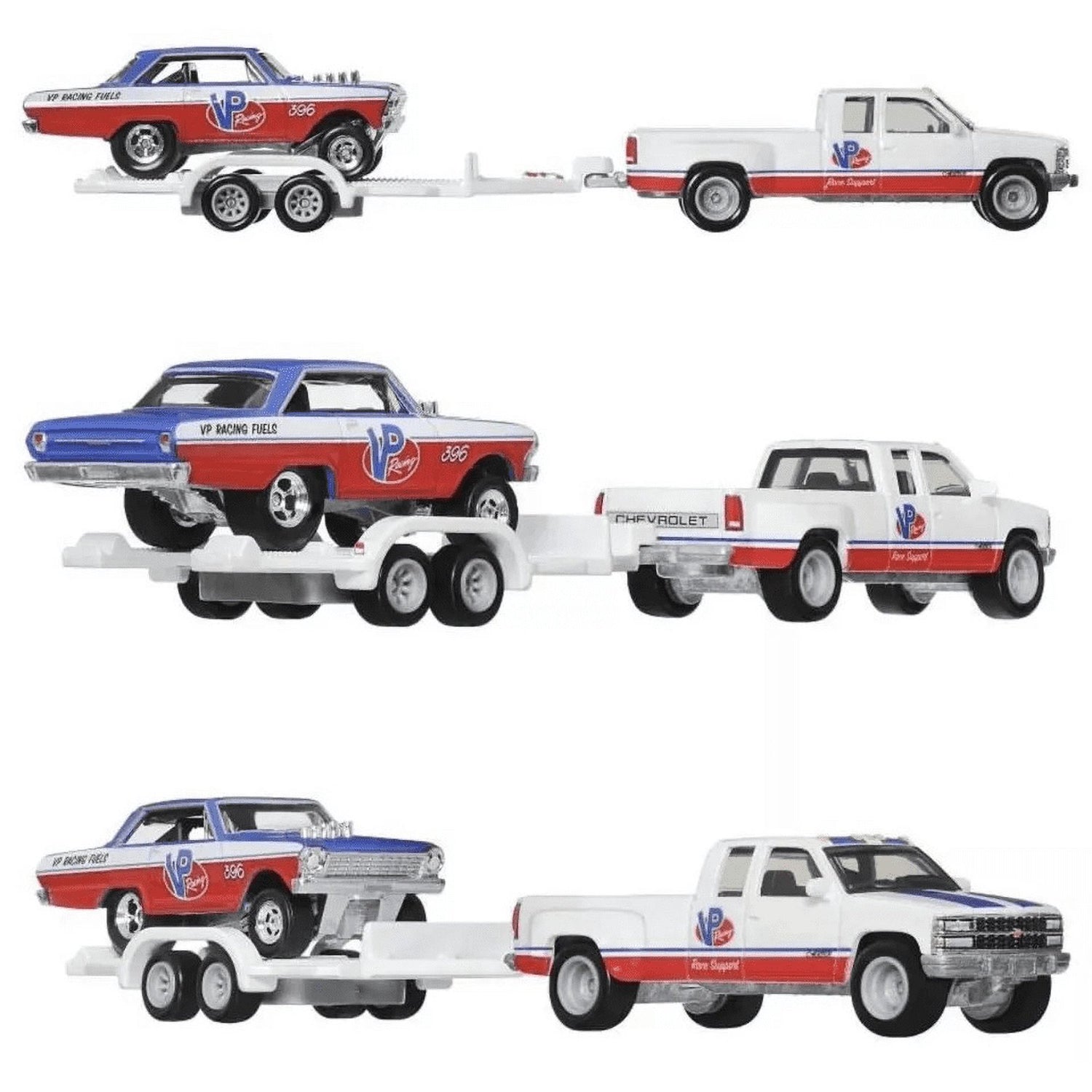 هوت ويلز سيارة شيفروليه نوفا مع سيلفرادو سيارات داي كاست HotWheels