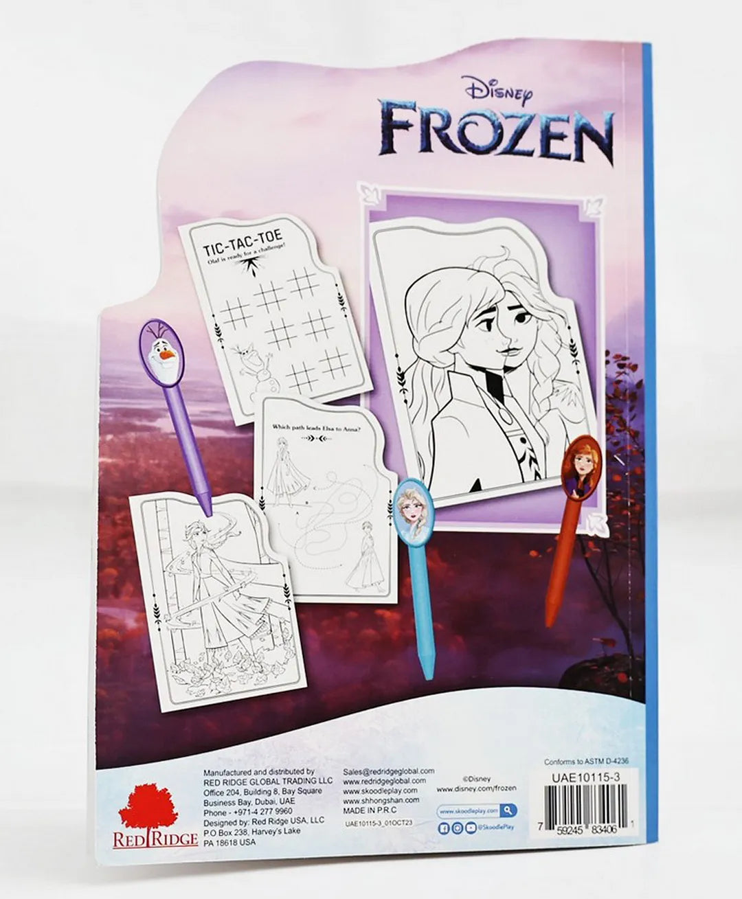 ديزني كتاب أنشطة ديزني فروزن مع أقلام رسم و تلوين Disney