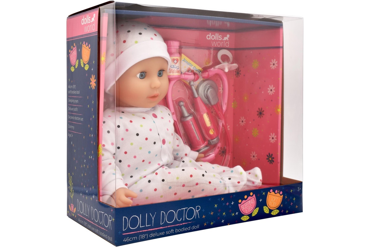 دولز وورلد دمية الدكتور 46 سم دمى المواليد Dolls World