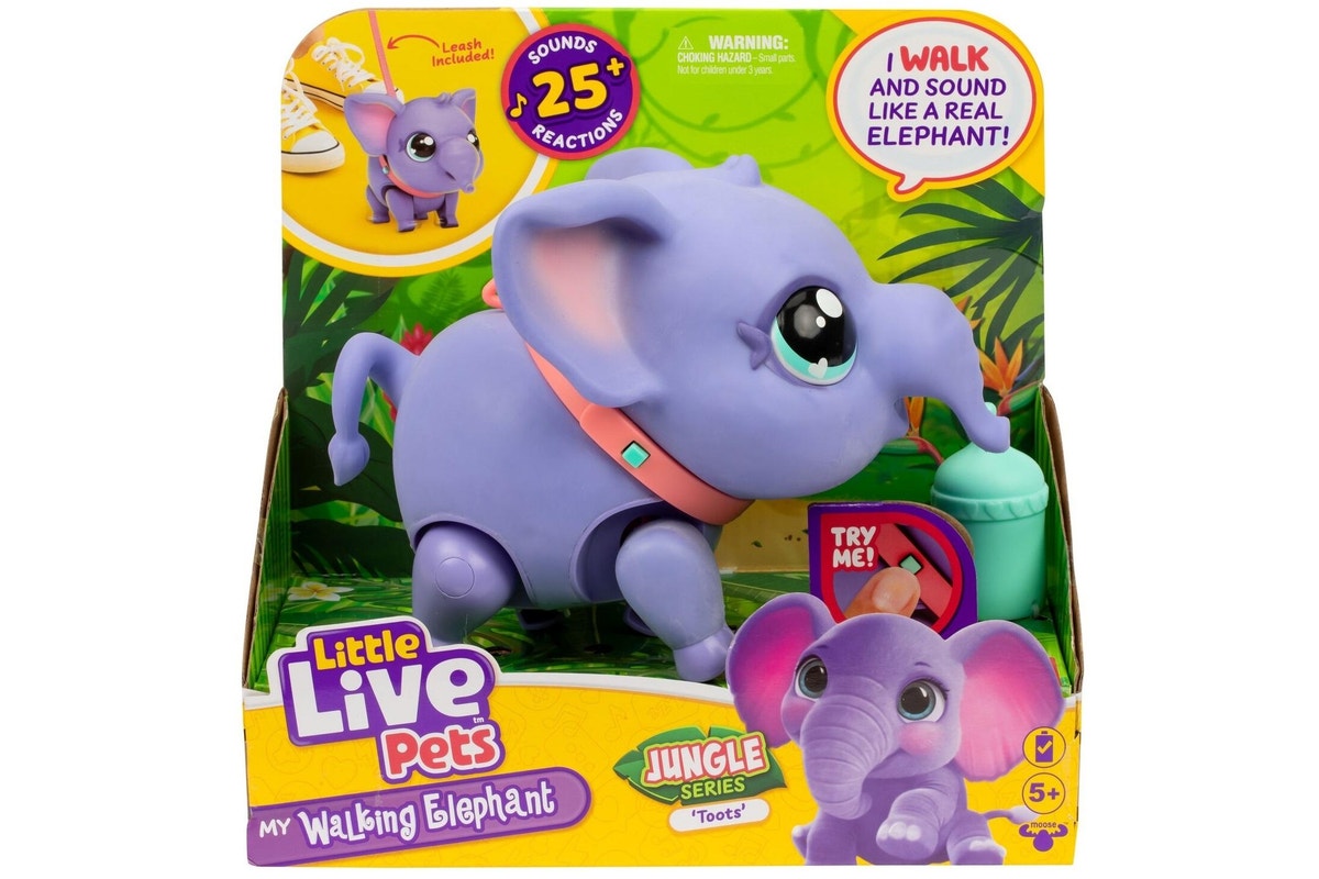 ليتل لايف بيتس لعبة الفيل إيلي مجسمات الحيوانات Little Live Pets