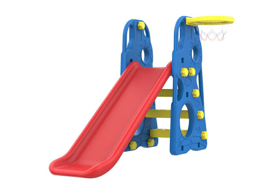 زحليقة وسلة 2 في 1 مع كرة سلة الزحاليق LOCAL