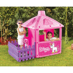 دولو منزل الحصان يونيكورن مع سياج منازل خارجية Dolu