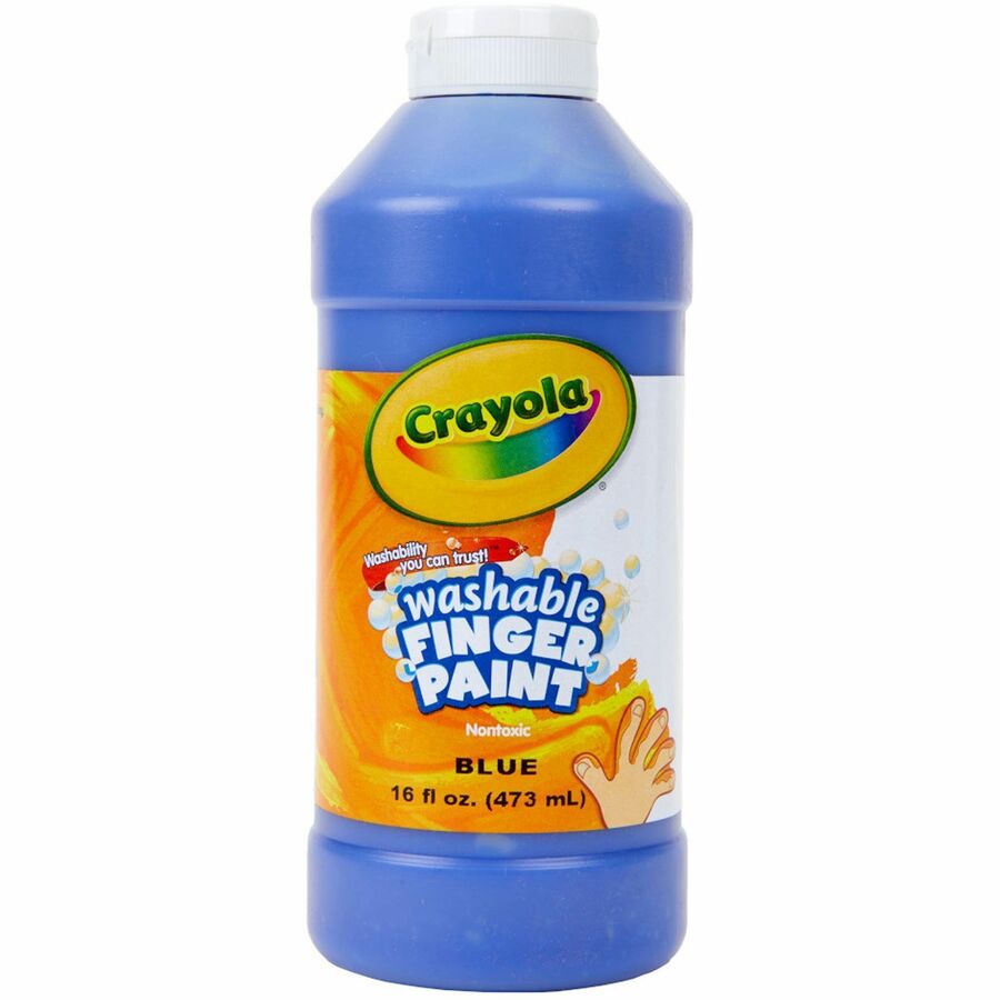 كرايولا طلاء إصبع قابل للغسل أزرق 473 مل رسم و تلوين Crayola