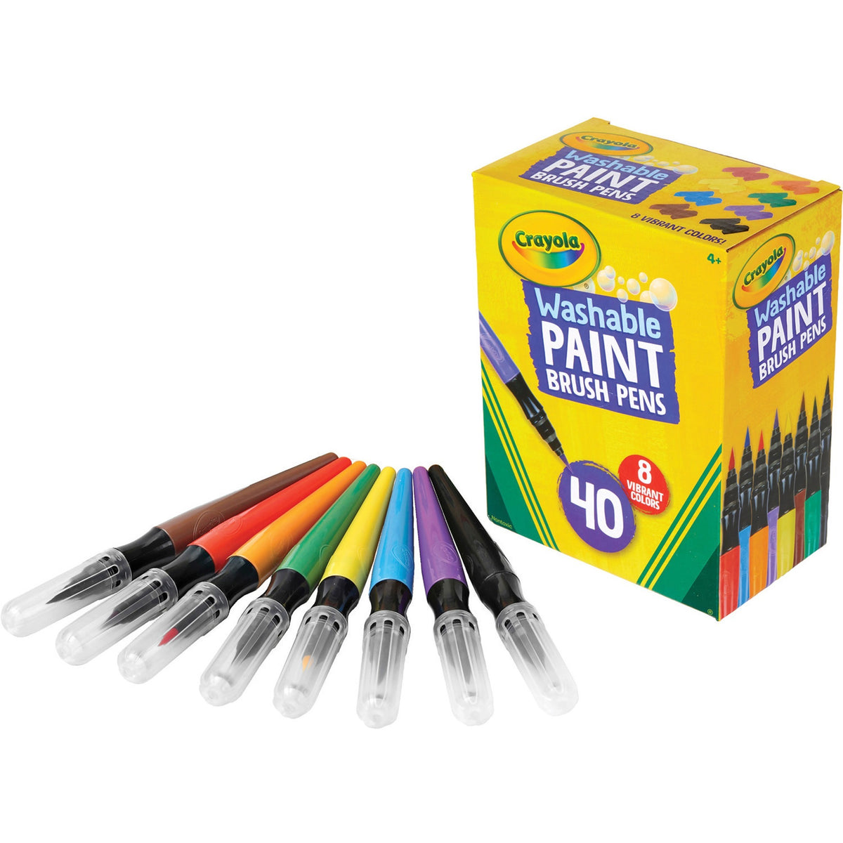 كرايولا أقلام فرشاة طلاء قابلة للغسل 40 قطعة رسم و تلوين Crayola