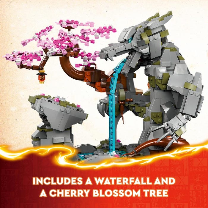 ليجو 71819 نينجاغو لعبة ضريح حجر التنين مكعبات التركيب LEGO