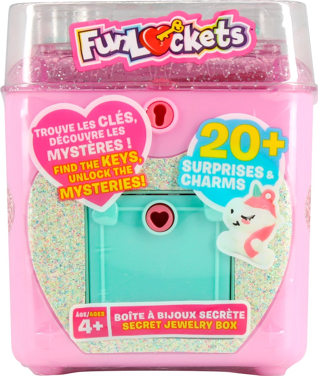 فان لوكيتس صندوق سري مع دلايات المجسمات FUNLOCKETS