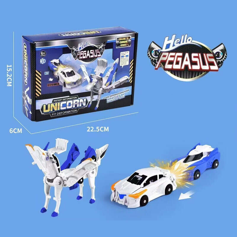 سيارة وحيد القرن بيجاسوس النتحولة الوان متنوعة ألعاب الروبوت LOCAL