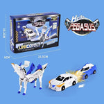 سيارة وحيد القرن بيجاسوس النتحولة الوان متنوعة ألعاب الروبوت LOCAL