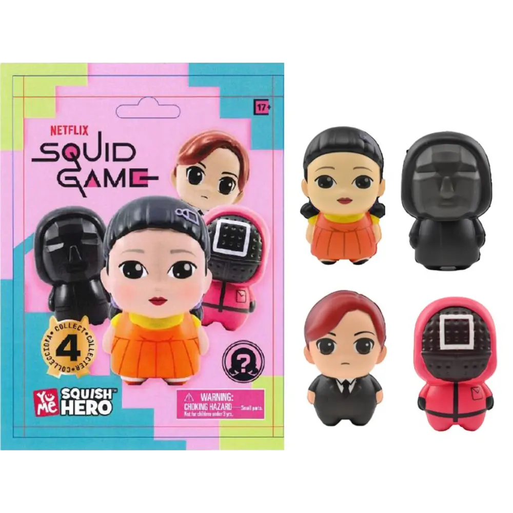 مجسم سكويش هيرو 6 سم متنوع المجسمات Squid Games