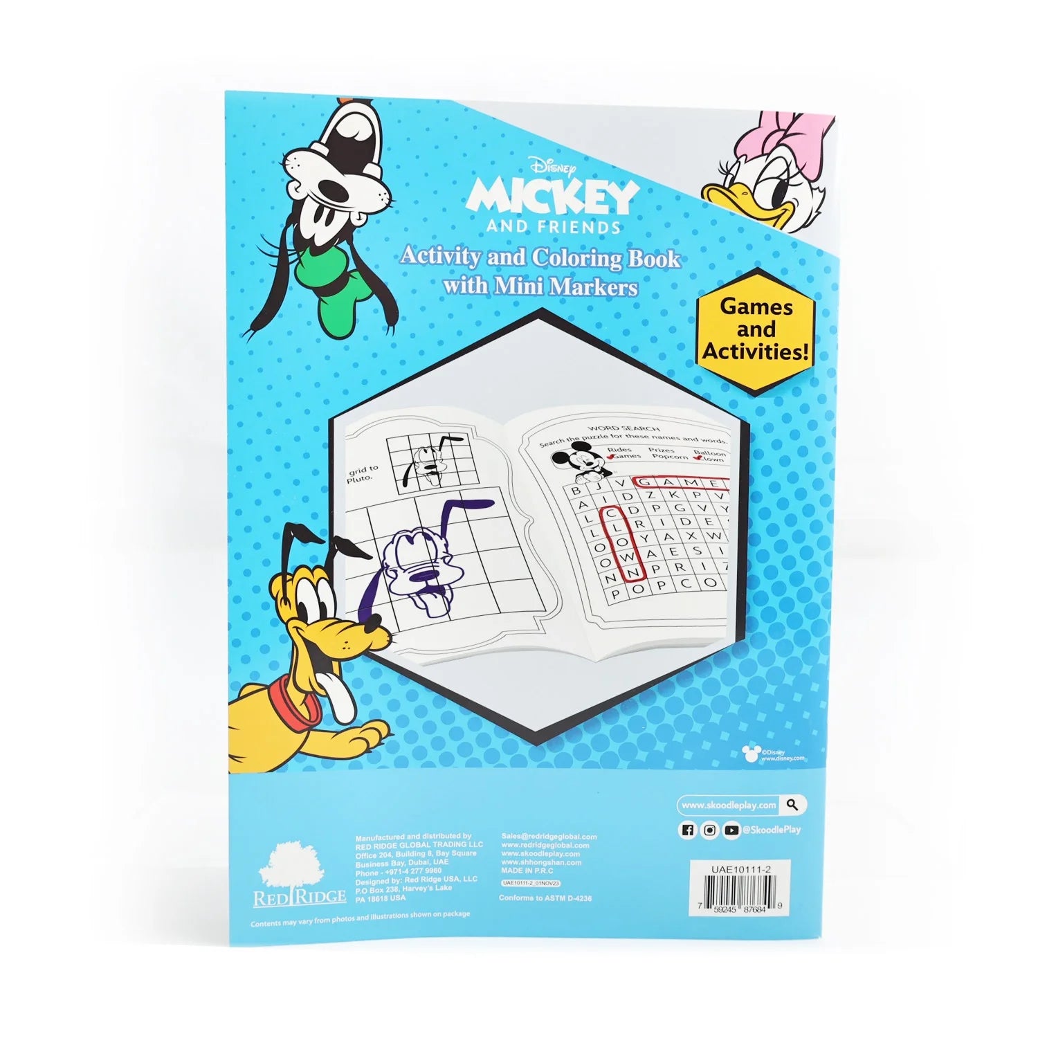 ديزني ميكي ماوس كتاب تلوين وأنشطة رسم و تلوين Disney