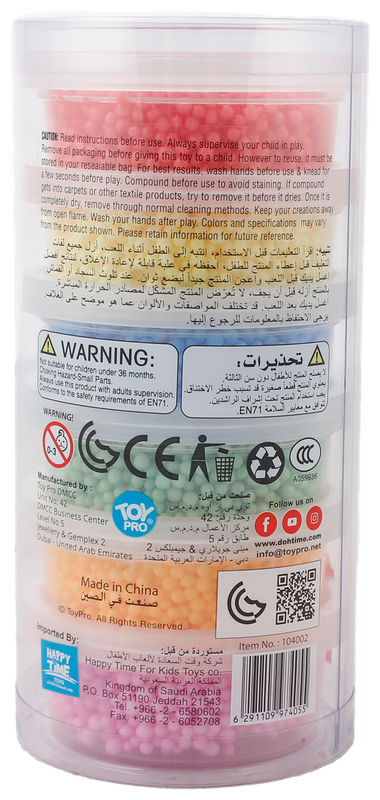 دوه تايم حبيبات رغوة الحسية متنوع الصلصال والمعجون DohTime