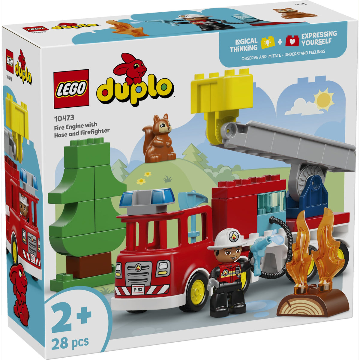 ليجو دوبلو شاحنة ورجل إطفاء 10473 المكعبات الكبيرة LEGO