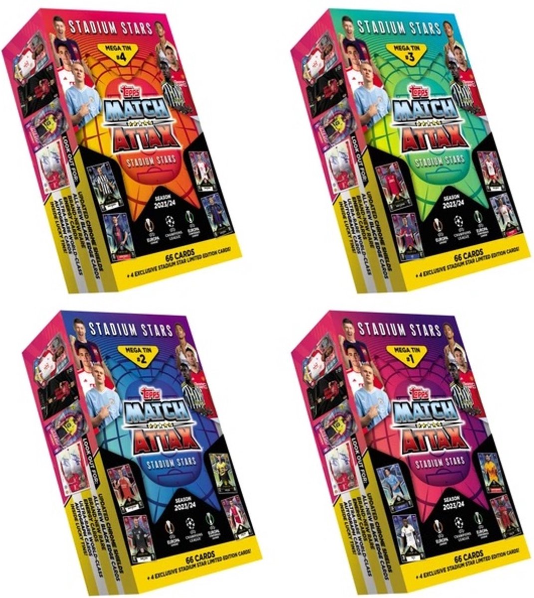 ماتش أتاكس ميجا نجوم الملاعب 2023-2024 متنوع العاب البطاقات Match Attax