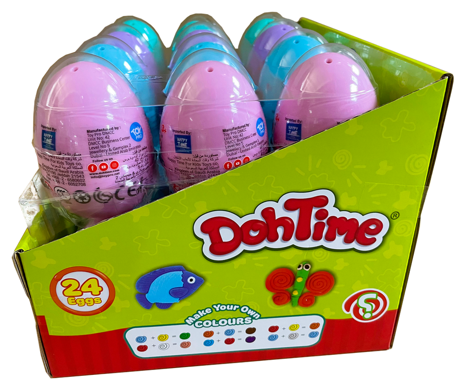 دوه تايم عبوة مفاجأة البيض متنوع الصلصال والمعجون DohTime