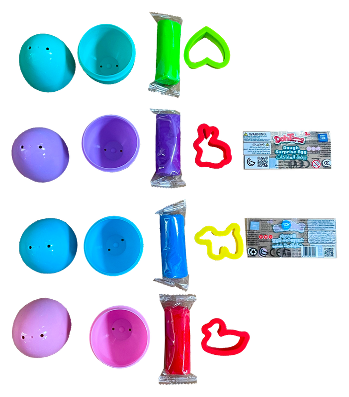 دوه تايم عبوة مفاجأة البيض متنوع الصلصال والمعجون DohTime