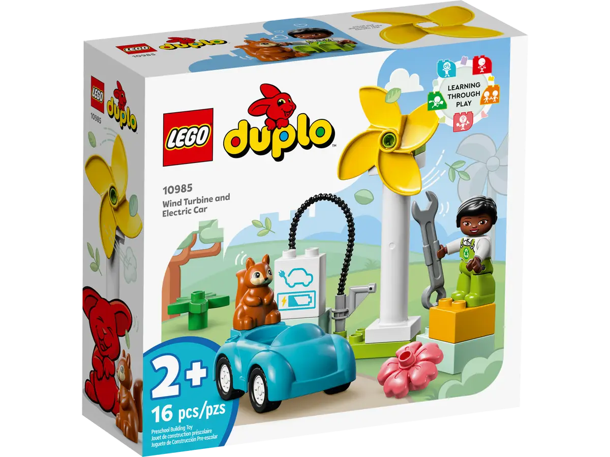 ليجو 10985 دبلو طاحونة الهواء والسيارة الكهربائية مكعبات التركيب LEGO