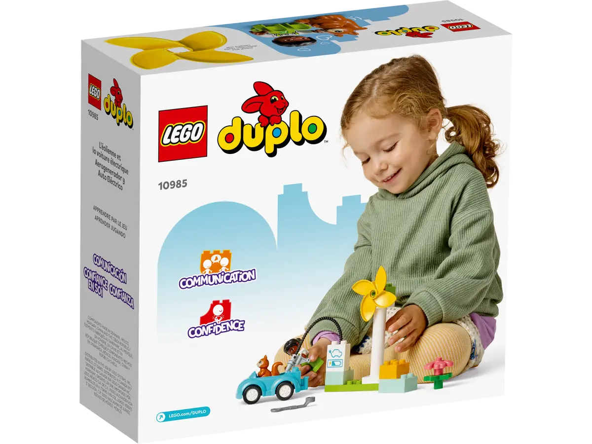 ليجو 10985 دبلو طاحونة الهواء والسيارة الكهربائية مكعبات التركيب LEGO