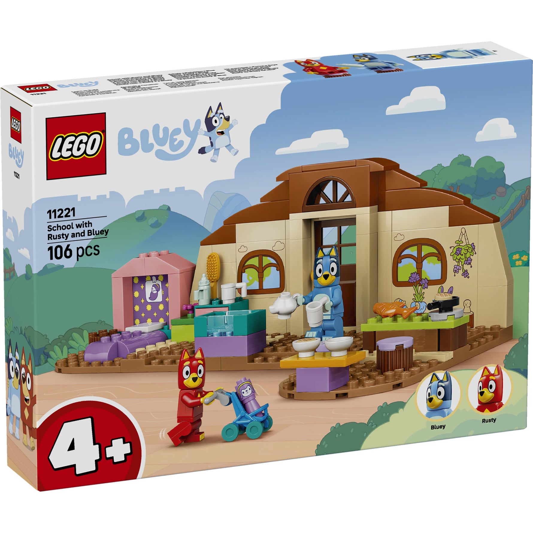 ليجو بلوي مجموعة المدرسة مع رستي وبلوي 11221 مكعبات التركيب LEGO