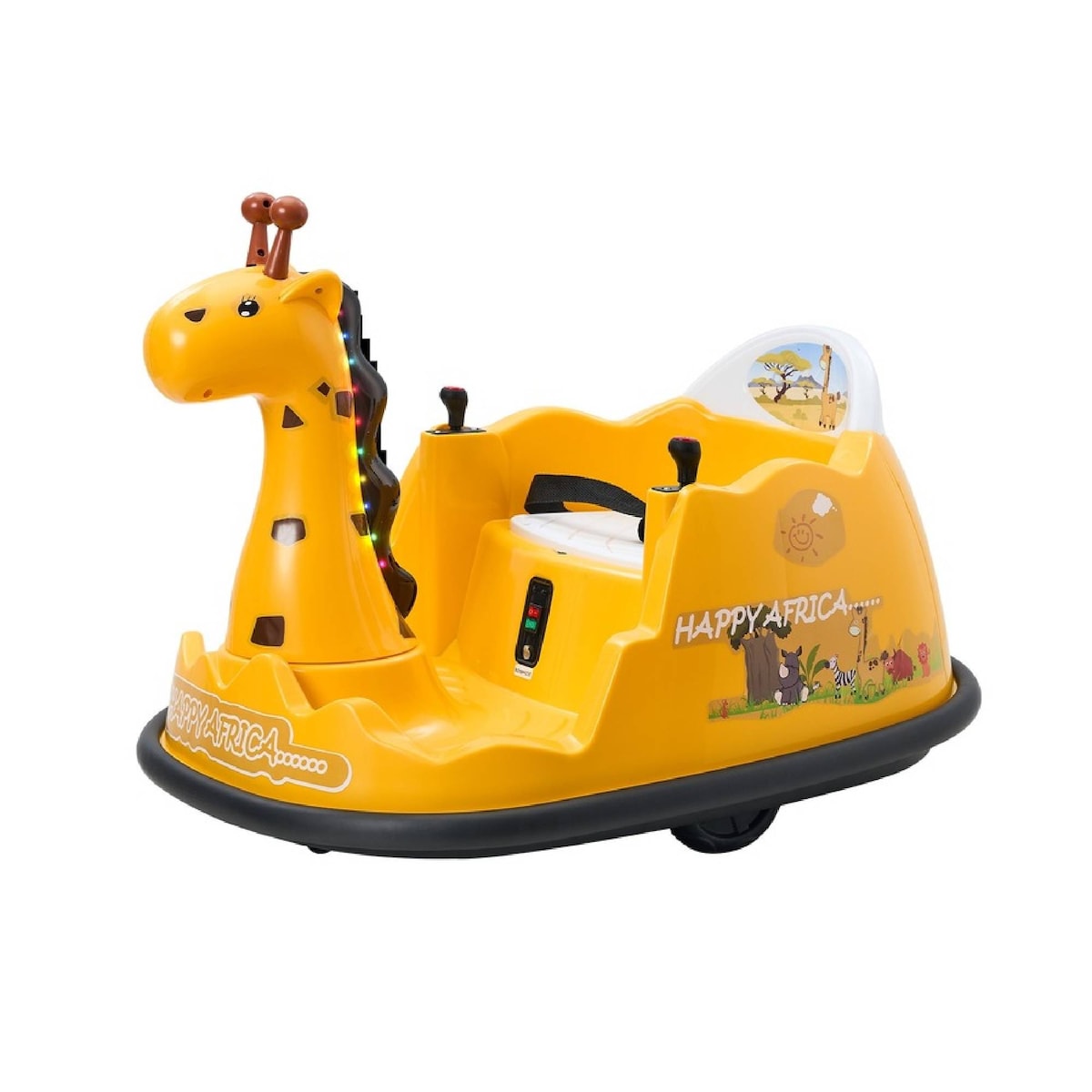 سيارة تصادم بتصميم زرافة 12 فولت سكوتر كهربائي SJ Ride-On