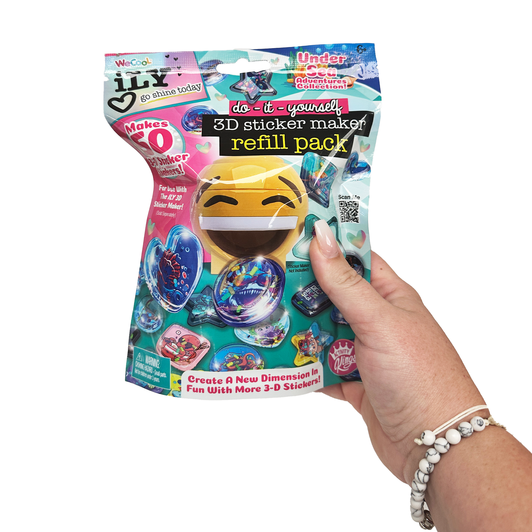 وي كول إعادة التعبئة لجهاز صنع الملصقات ثلاثية الأبعاد الخرز والاكسسوارات Compound Kings