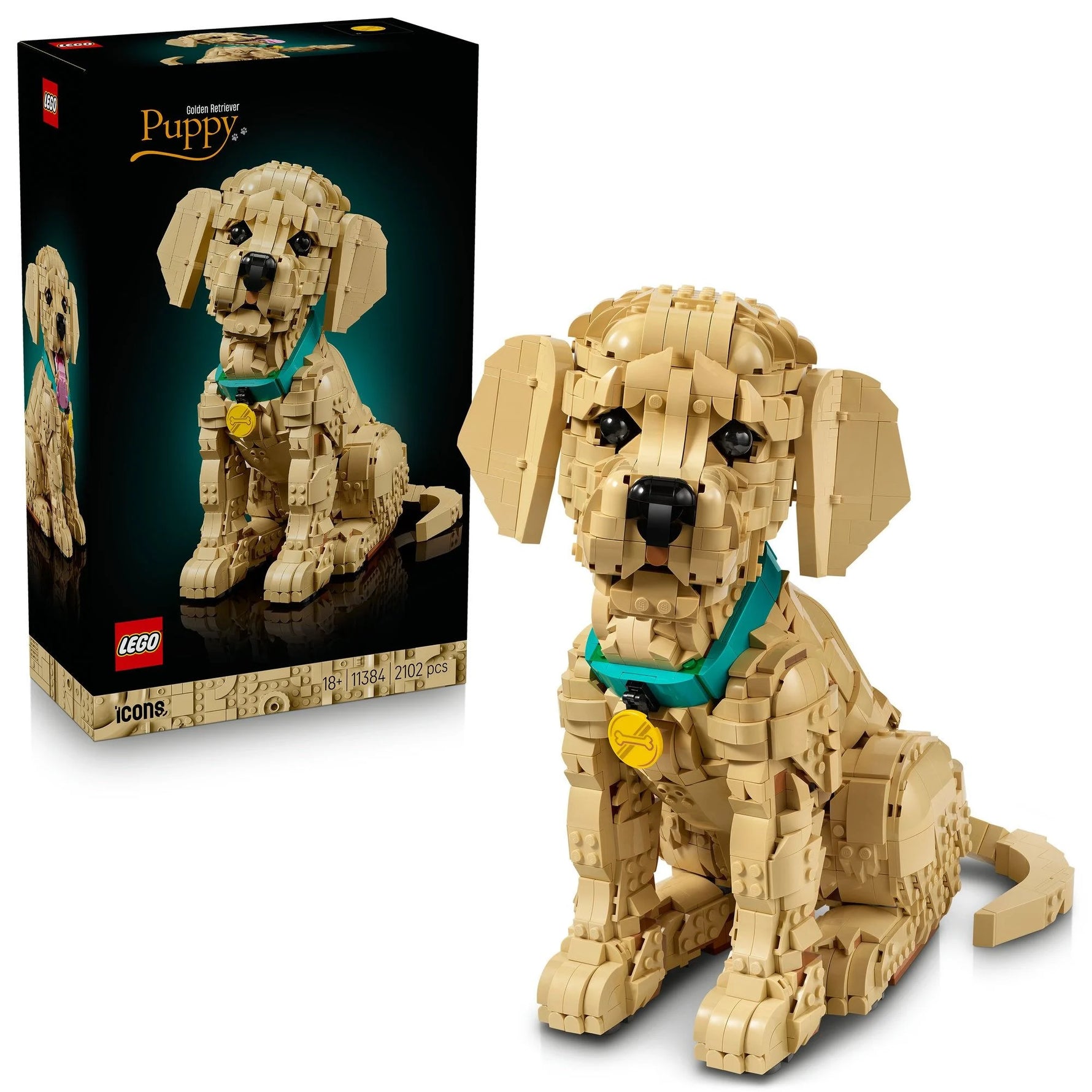 ليجو 11384 ايكونز جرو جولدن ريتريفر مكعبات التركيب LEGO