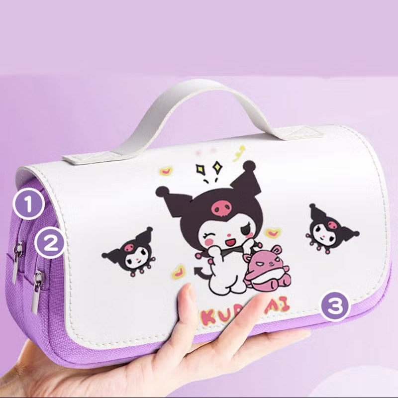 كورومي شنطة أقلام بسحابات أدوات مدرسية Kuromi