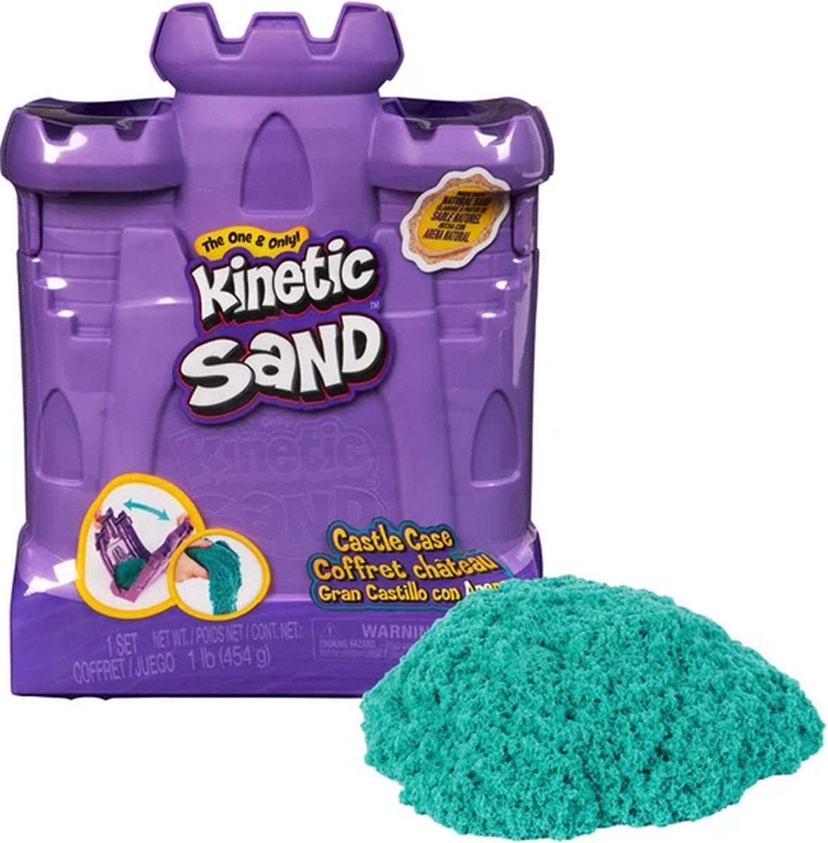 كينتك ساند علبة قلعة الرمل تشكيل الرمل Kinetic SAND