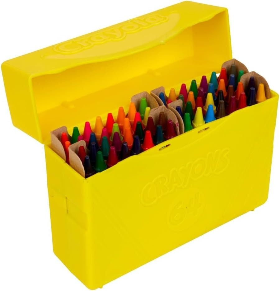 كرايولا علبة أقلام تلوين 64 لون متنوعة رسم و تلوين Crayola