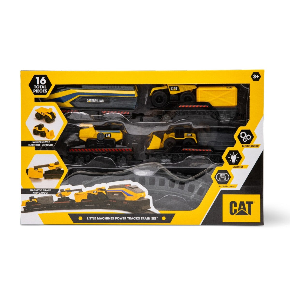 كات مجموعة قطار ليتل ماشين باور ترك مركبات مع مسار CAT