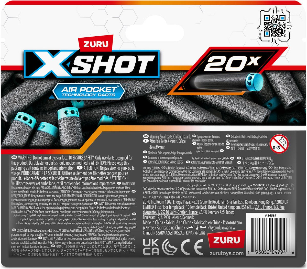 اكس شوت عبوة إعادة تعبئة سهام 20 قطعة ألعاب الأكشن Zuru