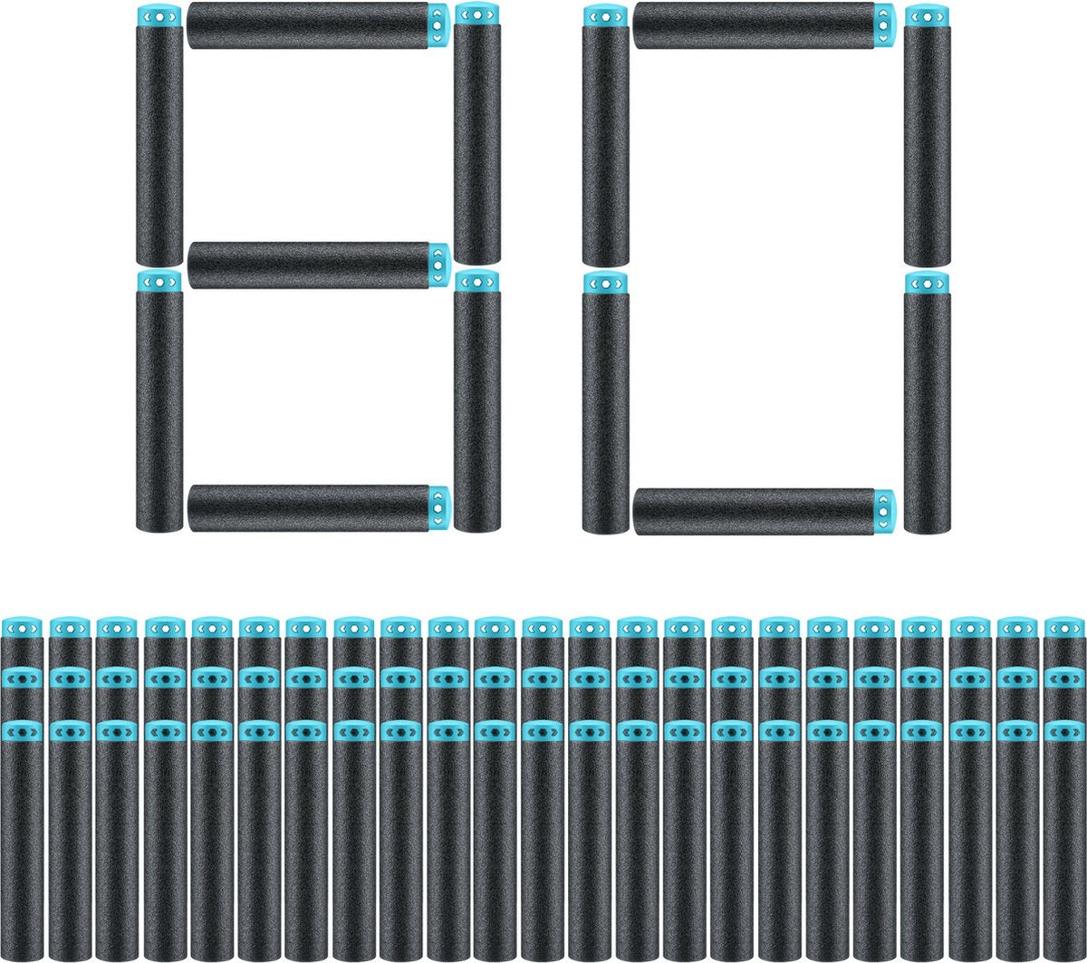 إكس شوت سهام إكسل القابلة لإعادة التعبئة 80 قطعة مسدسات مطاطية Zuru