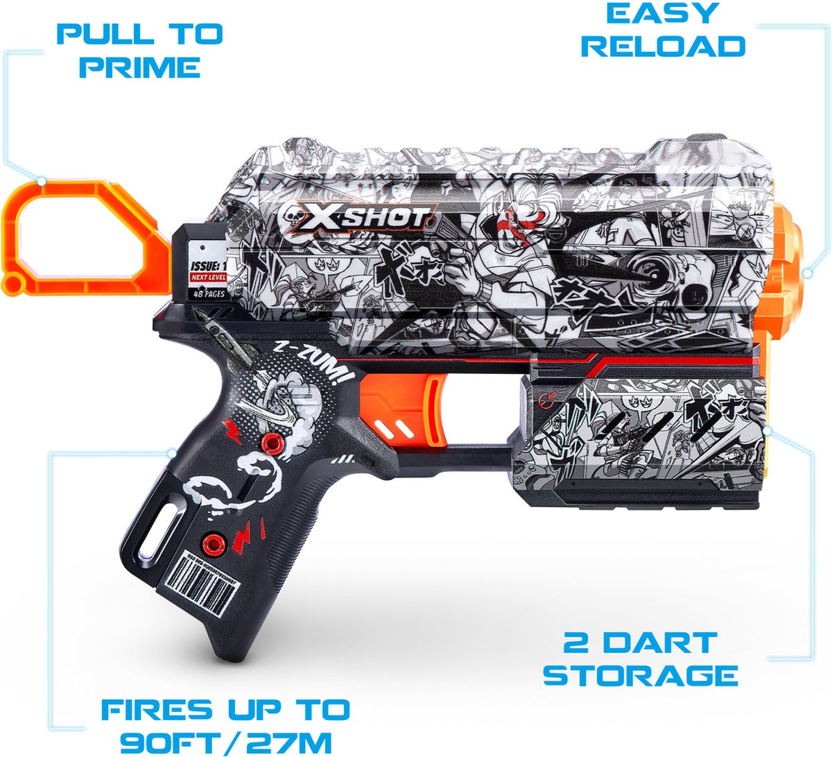 إكس شوت مسدس إكس شوت مسدسات مطاطية Zuru