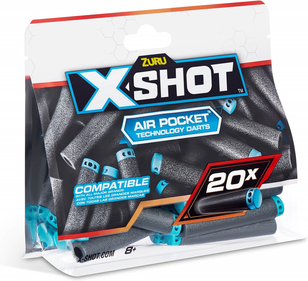 اكس شوت عبوة إعادة تعبئة سهام 20 قطعة ألعاب الأكشن Zuru