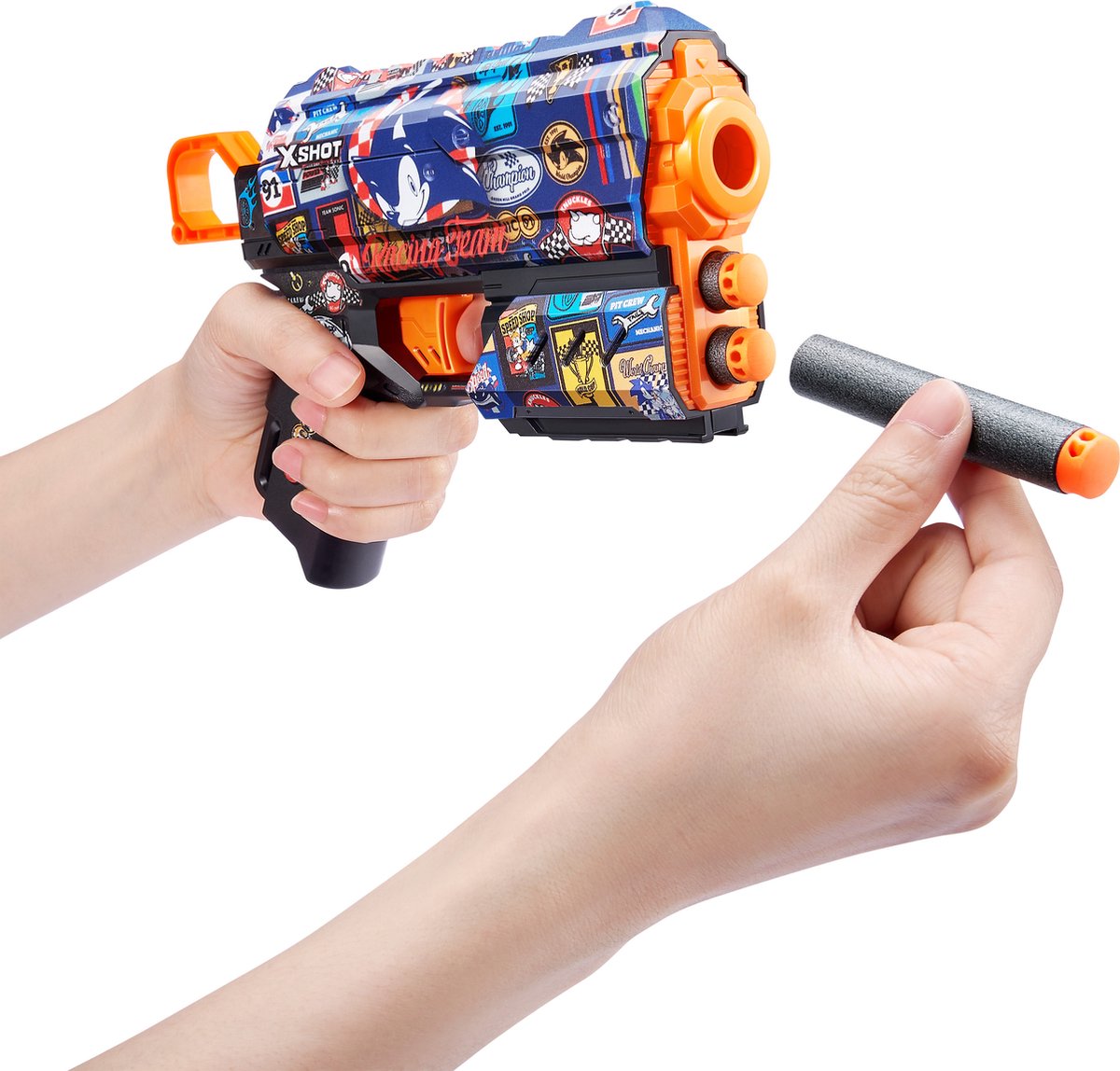 اكس شوت مسدس سكينز فلوكس سونيك مسدسات مطاطية Zuru