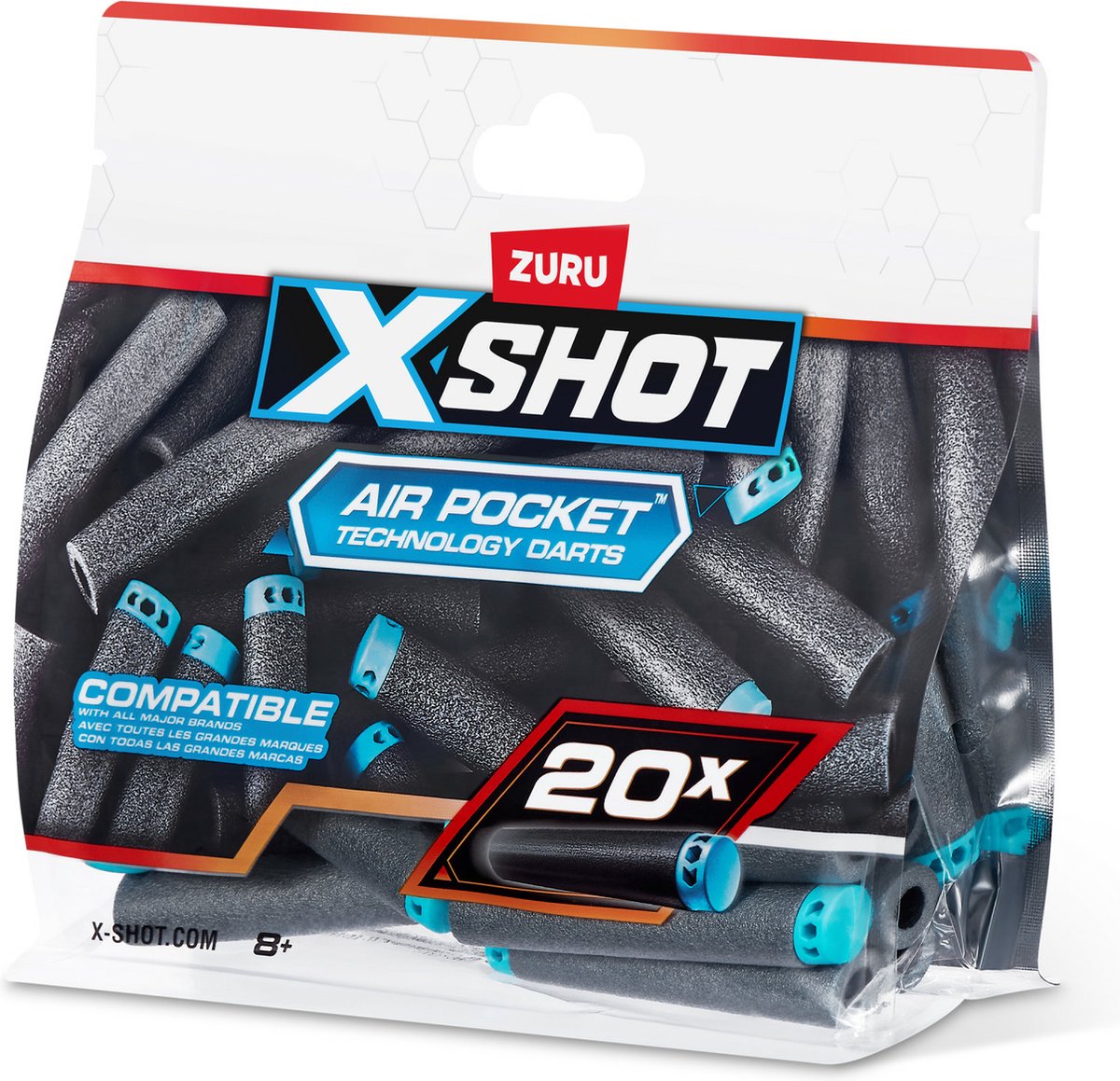 اكس شوت عبوة إعادة تعبئة سهام 20 قطعة ألعاب الأكشن Zuru