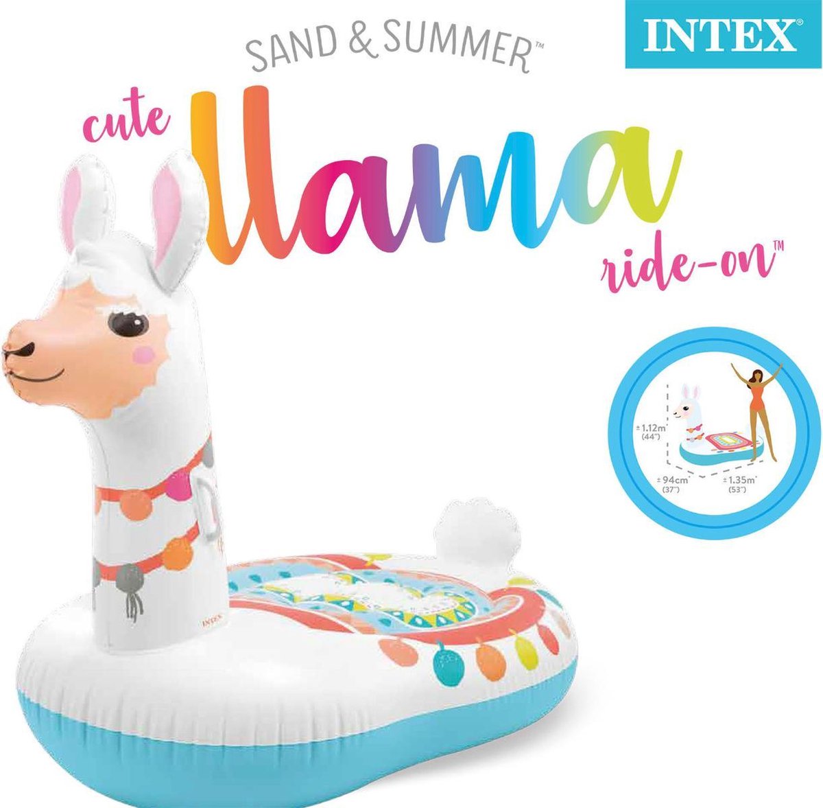 انتكس عوامة لاما قابلة للنفخ عوامات ومراتب Intex