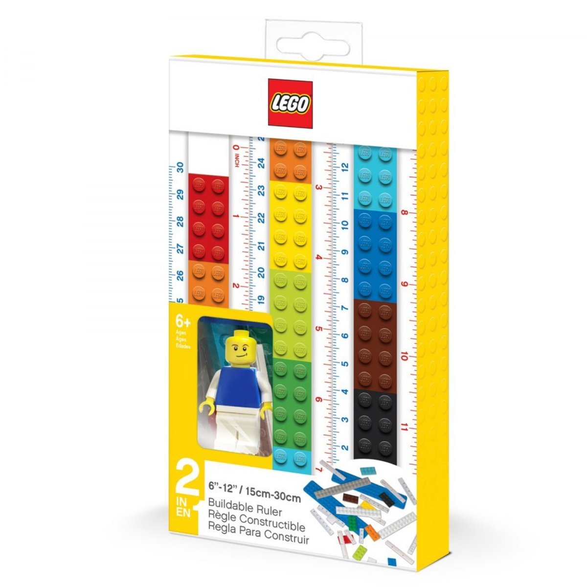 ليجو مسطرة قابلة للبناء 2 في 1 مكعبات التركيب LEGO