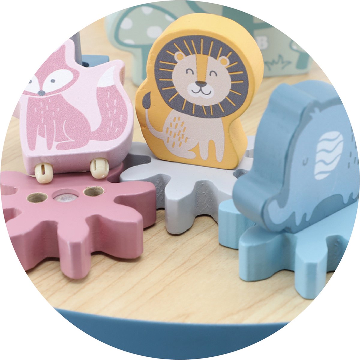 فيجا طاولة تعليمية خشبية مواليد تفاعلي VIGA