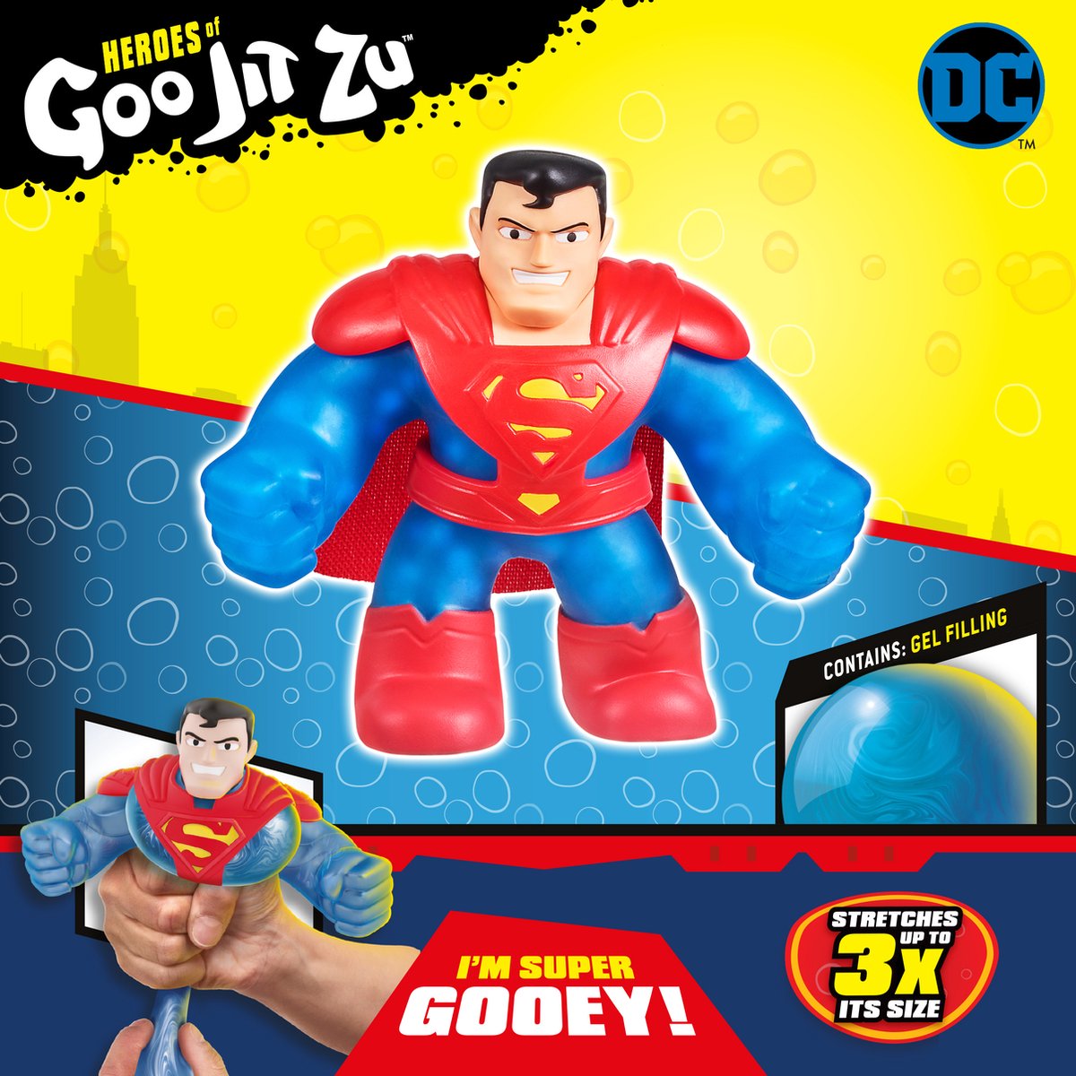 هيروز اوف جو جيت زو سوبرمان التمدد والضغط Heroes of Goo Jit Zu