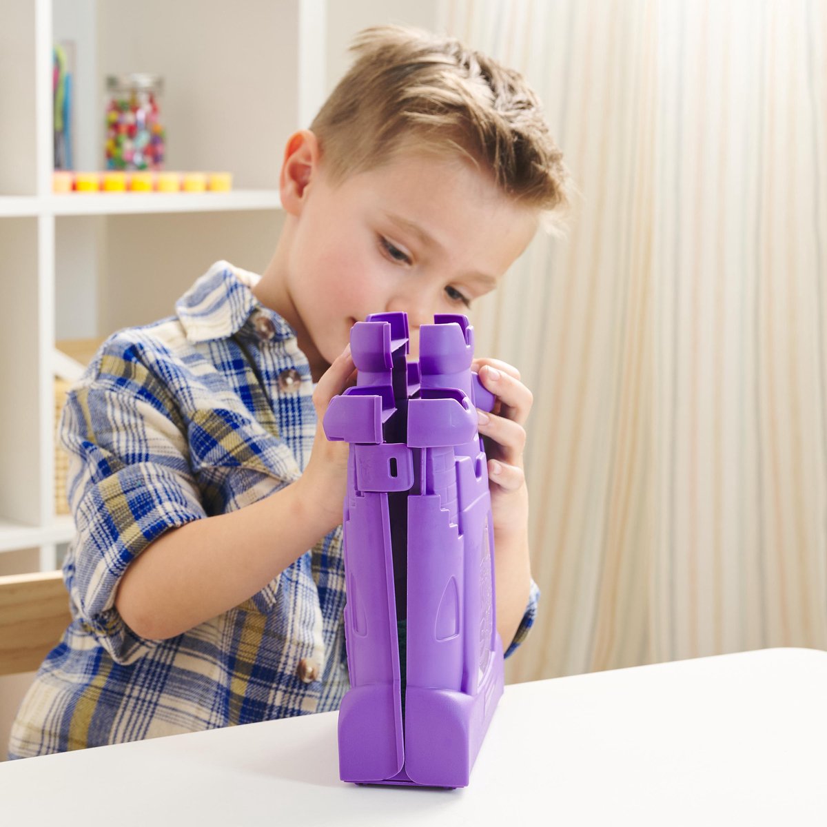 كينتك ساند علبة قلعة الرمل تشكيل الرمل Kinetic SAND