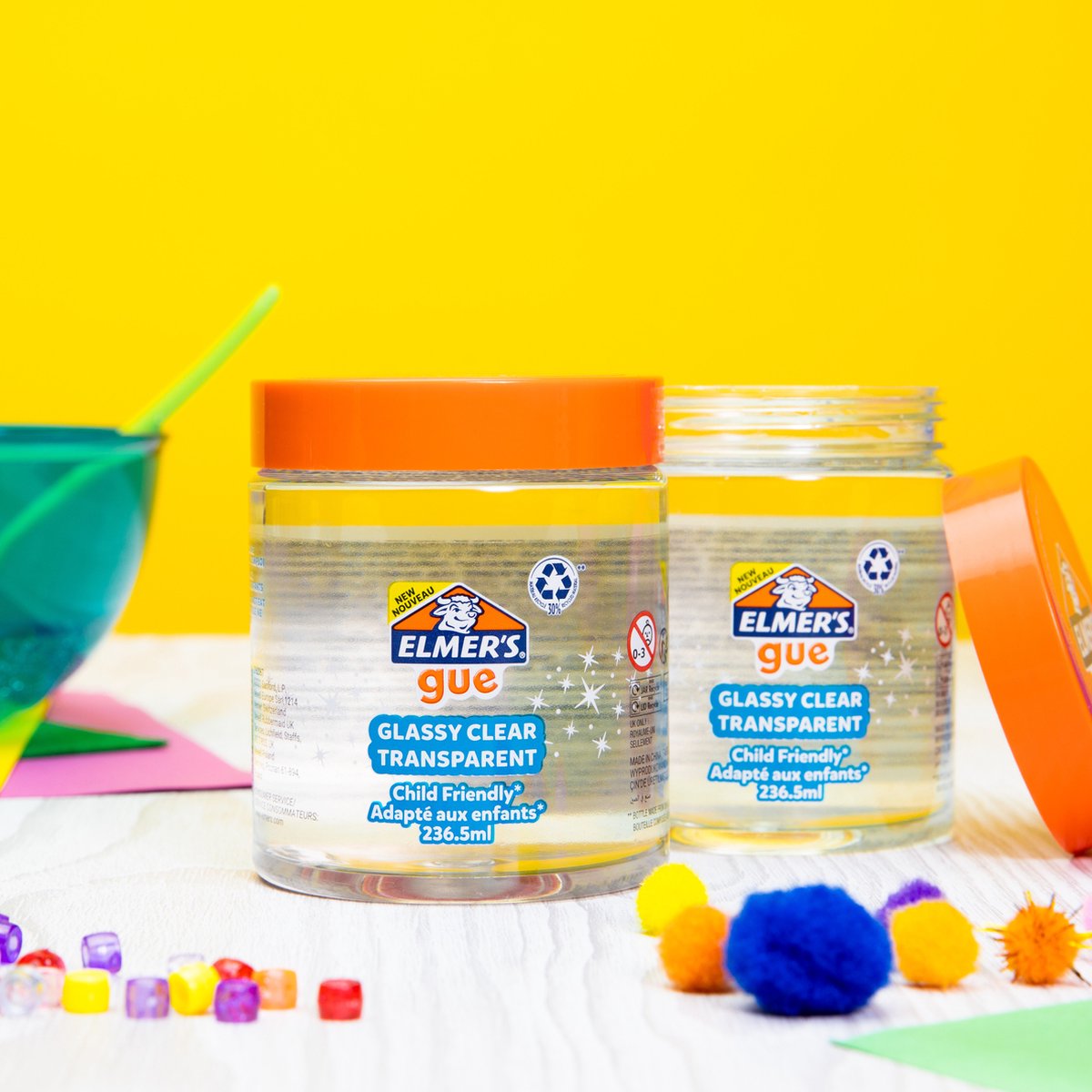 ايلميرز برطمان سلايم شفاف 236 مل سلايم Elmer's