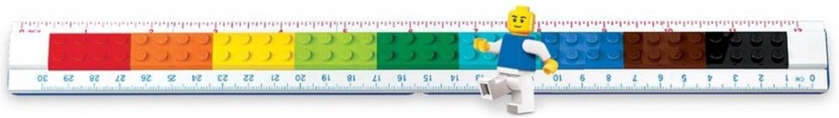 ليجو مسطرة قابلة للبناء 2 في 1 مكعبات التركيب LEGO