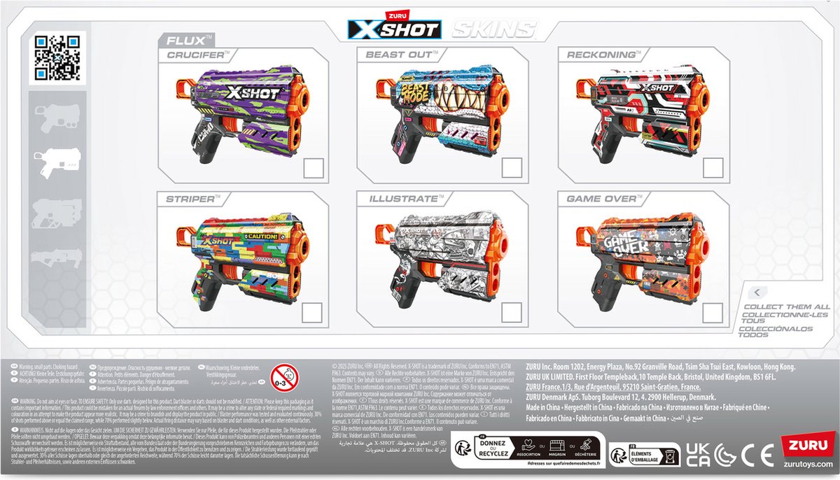 إكس شوت مسدس إكس شوت مسدسات مطاطية Zuru