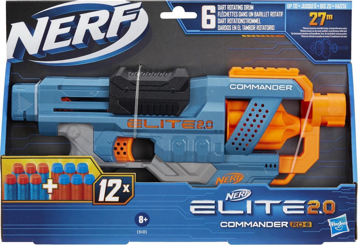نيرف مسدس قاذف اليت 2.0 كوماندر مسدسات مطاطية Nerf