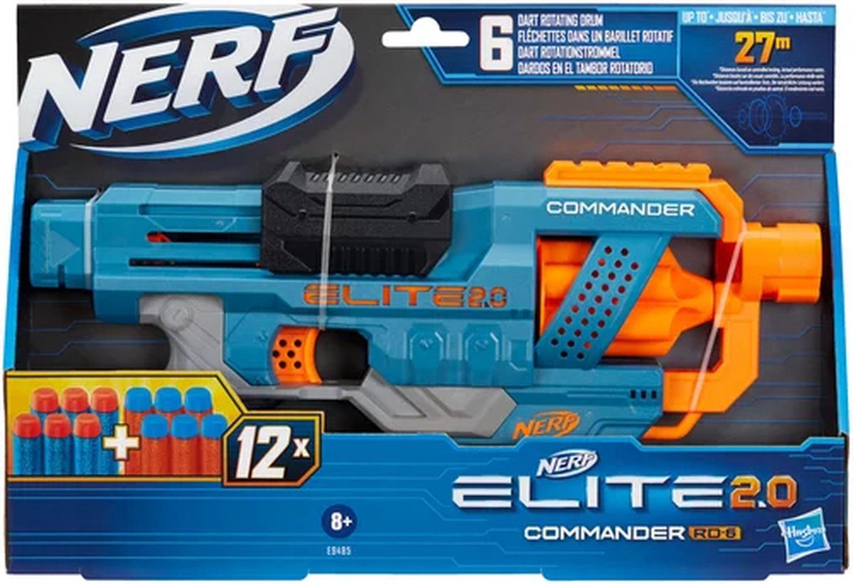 نيرف مسدس قاذف اليت 2.0 كوماندر مسدسات مطاطية Nerf